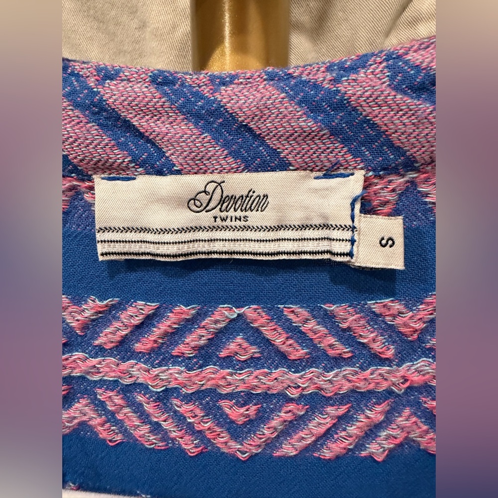 DEVOTION twins - women’s pink and blue dress - Picture 3 of 6